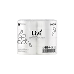LIVI BASICS JUMBO ROLL TOILET 1PLY 500M CARTON 8