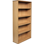RAPID SPAN BOOKCASE 4 SHELF 900 X 315 X 1800MM BEECH