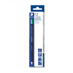STAEDTLER 108 LUMOCOLOR PERMANENT GLASOCHROM PENCIL GREEN BOX 12