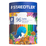 STAEDTLER LUNA MARKERS FIBRE TIP 10MM ASSORTED COLOURS PACK 96