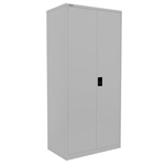 STEELCO STATIONERY CABINET 3 SHELVES 1830 X 914 X 463MM SILVER GREY