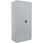STEELCO STATIONERY CABINET 4 SHELVES 2000 X 914 X 463MM SILVER GREY