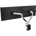 CUTLASS DOUBLE MONITOR ARM WHITE