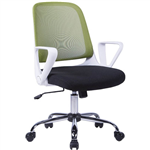 FLEET TASK CHAIR MEDIUM BACK ARMS LIMECHROME