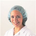 TRAFALGAR DISPOSABLE HEADWEAR CRIMPED BONNET WHITE PACK 1000