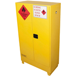 BRADY FLAMMABLE LIQUID STORAGE CABINET VALUE 250 LITRE 1825 X 1100 X 500MM YELLOW
