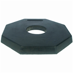 BRADY BOLLARD VALUE T TOP BASE ONLY 6KG BLACK