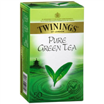 TWININGS PURE GREEN TEA BAGS PACK 50