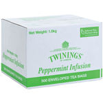 TWININGS PEPPERMINT ENVELOPE TEA BAGS CARTON 500