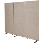 VISIONCHART ZIP ACOUSTIC TRIPLE EXTENSION PANEL 1650 X 1830MM SAND