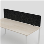 SANA ALTITUDE ABOVE DESK SCREEN 12MM THICK 1200 X 400MM SHADOW