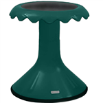 VISIONCHART EDUCATION SUNFLOWER STOOL 370MM HIGH LAKE GREEN