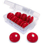 VISIONCHART WHITEBOARD MAGNETS 20MM ROUND RED PACK 16