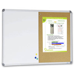 VISIONCHART COMBI WHITEBOARD AND CORKBOARD 1200 X 900MM