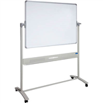 VISIONCHART MOBILE PORCELAIN MAGNETIC WHITEBOARD 1200 X 1200MM