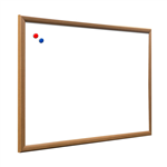 VISIONCHART WHITEBOARD 900X600MM CORK WARM OAK FRAME