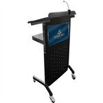 VISIONCHART COMMUNICATE PROFESSIONAL LECTERN 600 X 400 X 1200MM BLACK