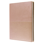 COLLINS VANESSA NOTEBOOK WIRO BOUND A5 RULED ROSE GOLD