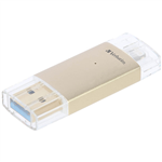VERBATIM APPLE LIGHTNING USB FLASH DRIVE 30 64GB ROSE GOLD