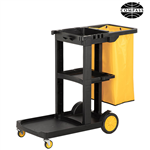 COMPASS JANITORS CART YELLOWBLACK