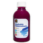 EDUCATIONAL COLOURS WASHABLE WATERCOLOUR PAINT 250ML MAGENTA
