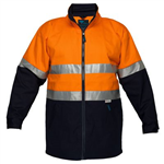 PRIME MOVER MJ998 HIVIS JACKET COTTON DRILL ORANGE DAYNIGHT ZIP CLOSURE 2XL