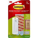 COMMAND ADHESIVE SAWTOOTH PICTURE HANGER WHITE PACK 1 HANGER AND 2 STRIPS