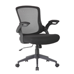 CALI TASK CHAIR MESH BACK WITH BLACK FABRIC SEAT