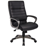 CAPRI EXECUTIVE CHAIR HIGH BACK ARMS PU BLACK