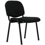 APOLLO VISITOR CHAIR MEDIUM BACK BLACK