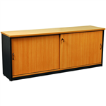 YS DESIGN OXLEY CREDENZA 1500 X 450 X 730MM BEECHIRONSTONE