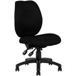 YS DESIGN SABINA TASK CHAIR HIGH BACK BLACK