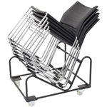 RAPIDLINE STACKING CHAIR TROLLEY BLACK