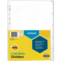 White Manilla Dividers
